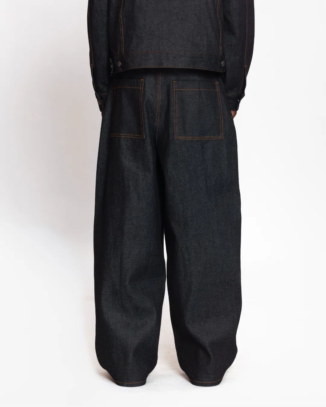 Baggy Raw Denim (Blue Black) - Image 9