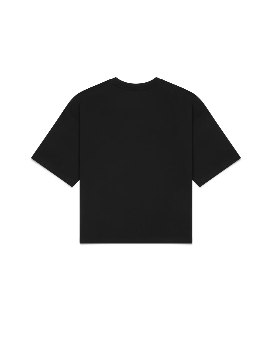 Cropped Basic Tee (Black) - Image 3
