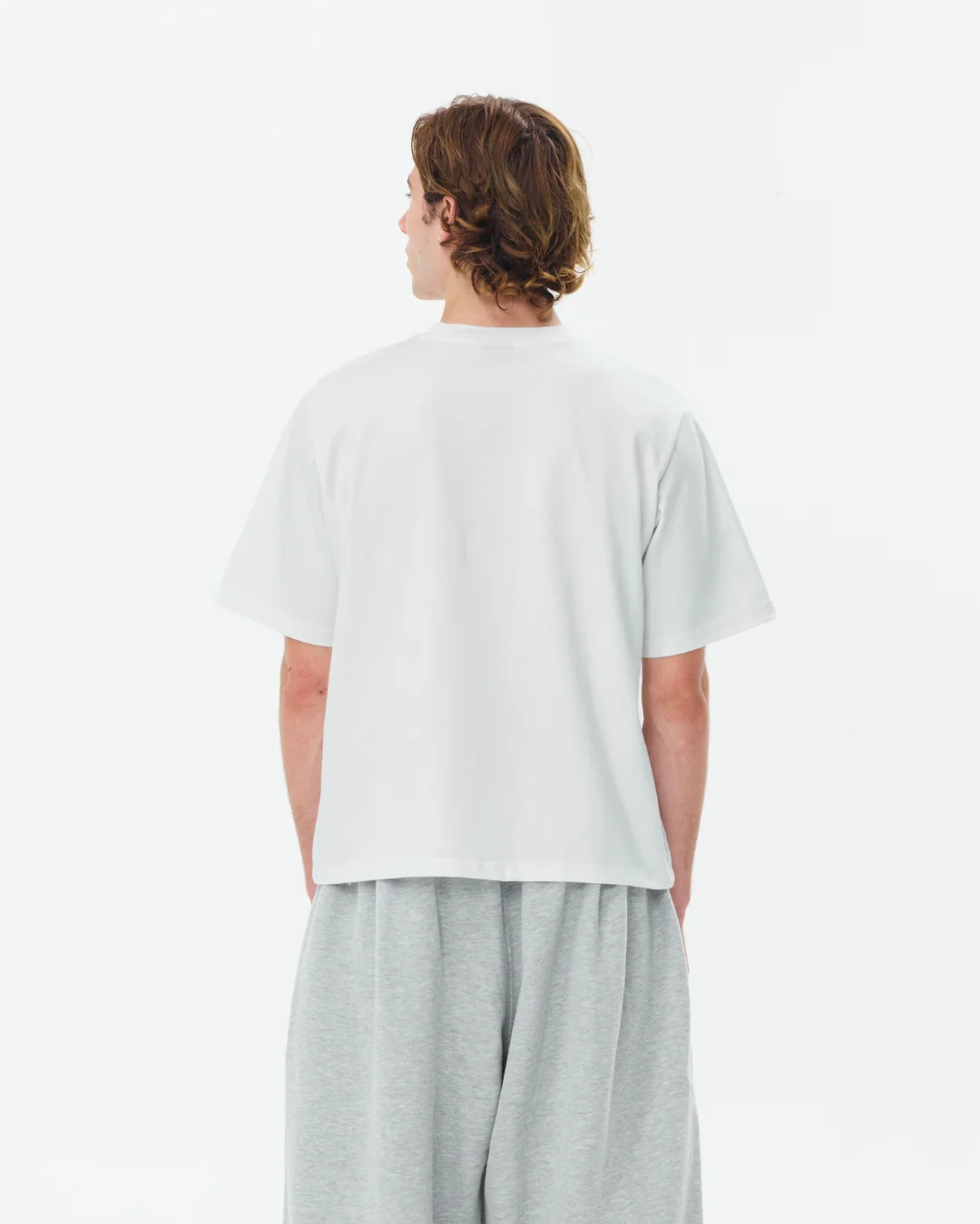 Cropped Basic Tee (White) - Image 7