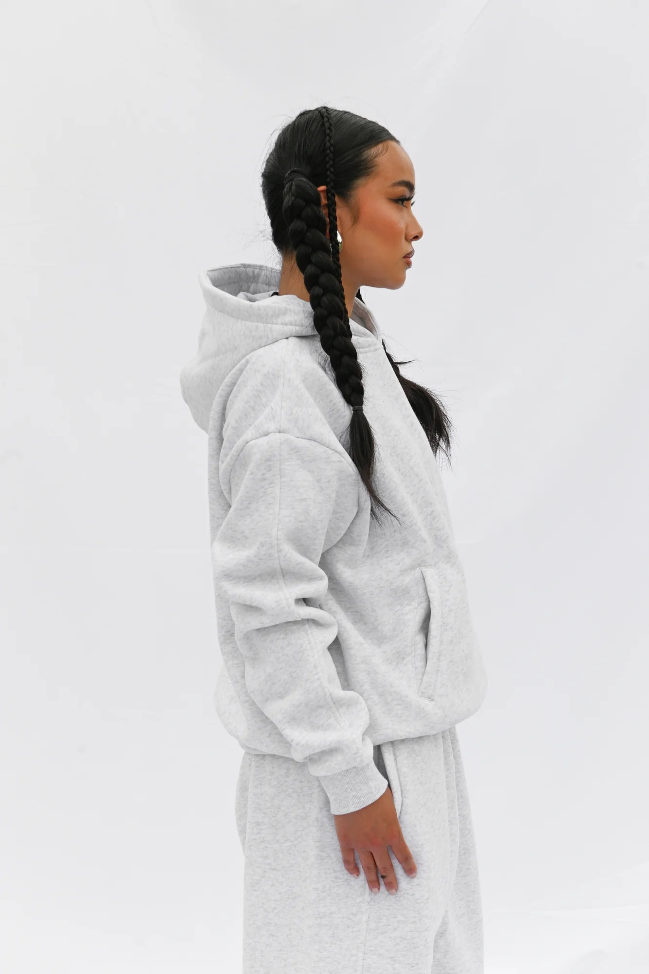 Essentials Hoodie (Marle White) - Image 6