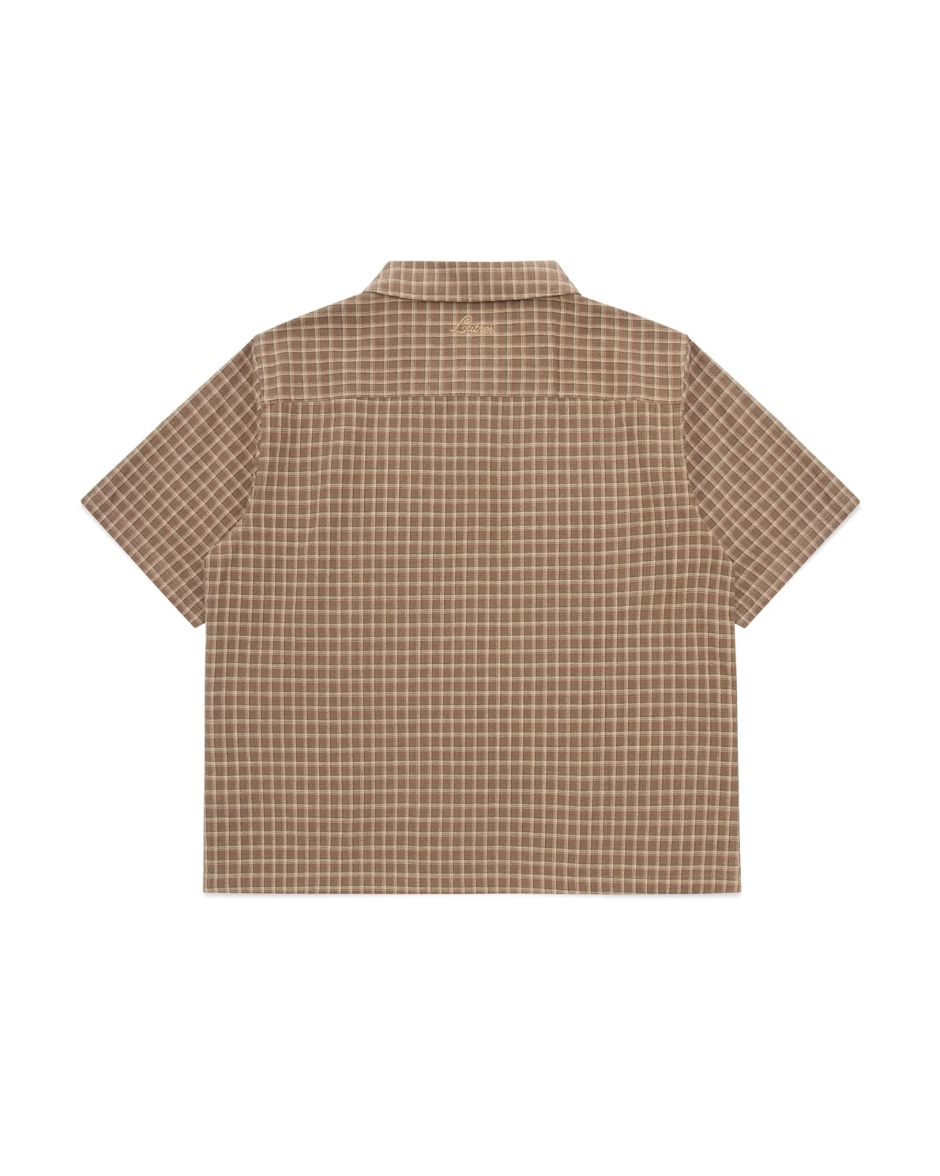 Short Sleeve Shirt (Olive Plaid) - Image 3