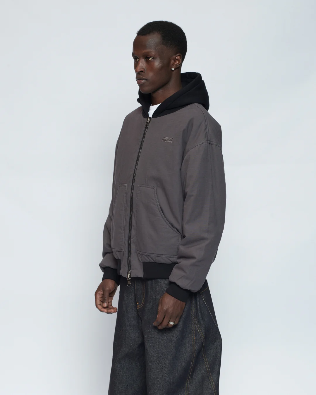 Workwear Zip Jacket (Charcoal) - Image 12