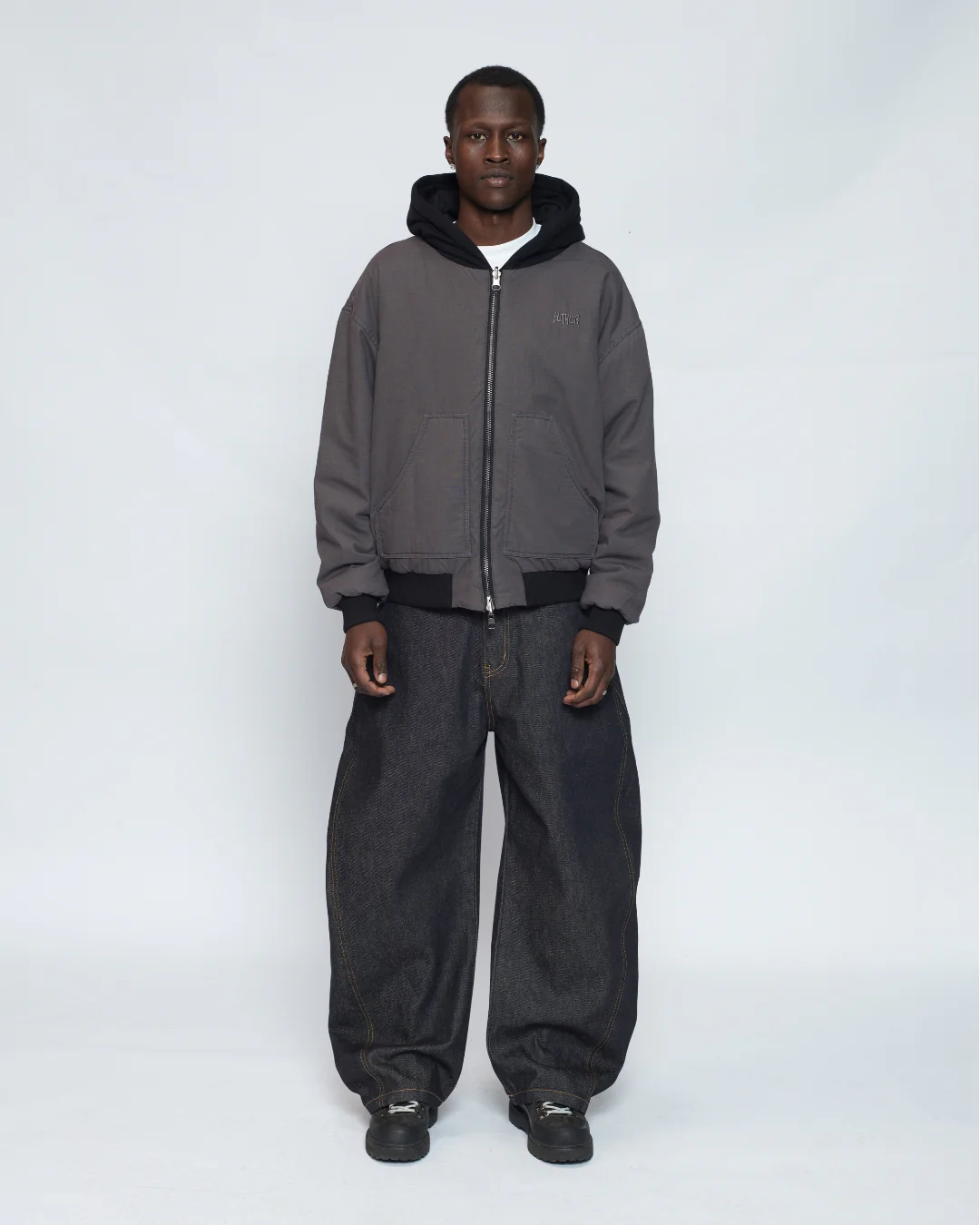 Workwear Zip Jacket (Charcoal) - Image 16