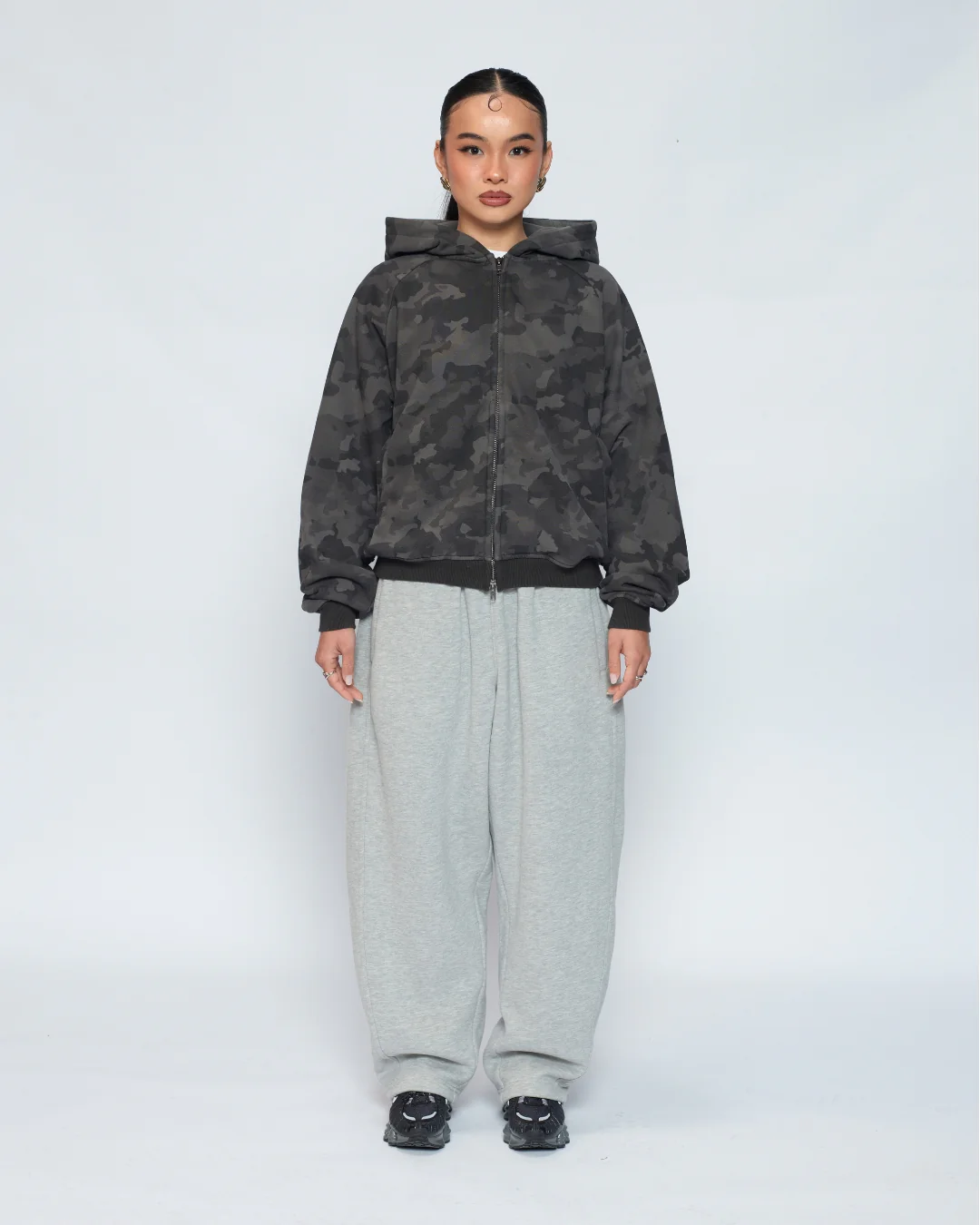 Zip Up Hoodie (Dark Camo) - Image 11