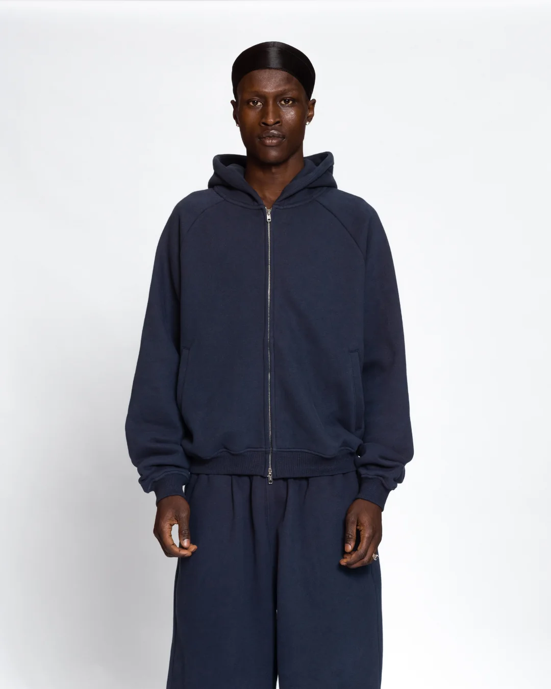 Zip Up Hoodie (Navy) - Image 2